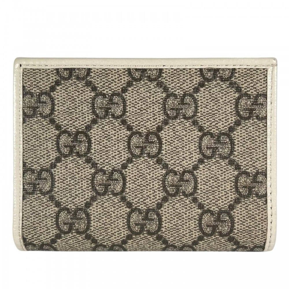 Gucci Bifold Wallet GG Canvas Brown Gold — view 2