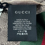 Gucci Scarf Sherry Line Wool Silk Brown — view 3
