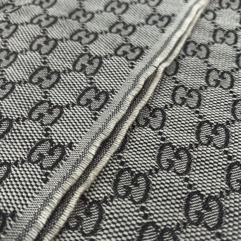 Gucci Scarf Sherry Line Wool Silk Brown — view 7