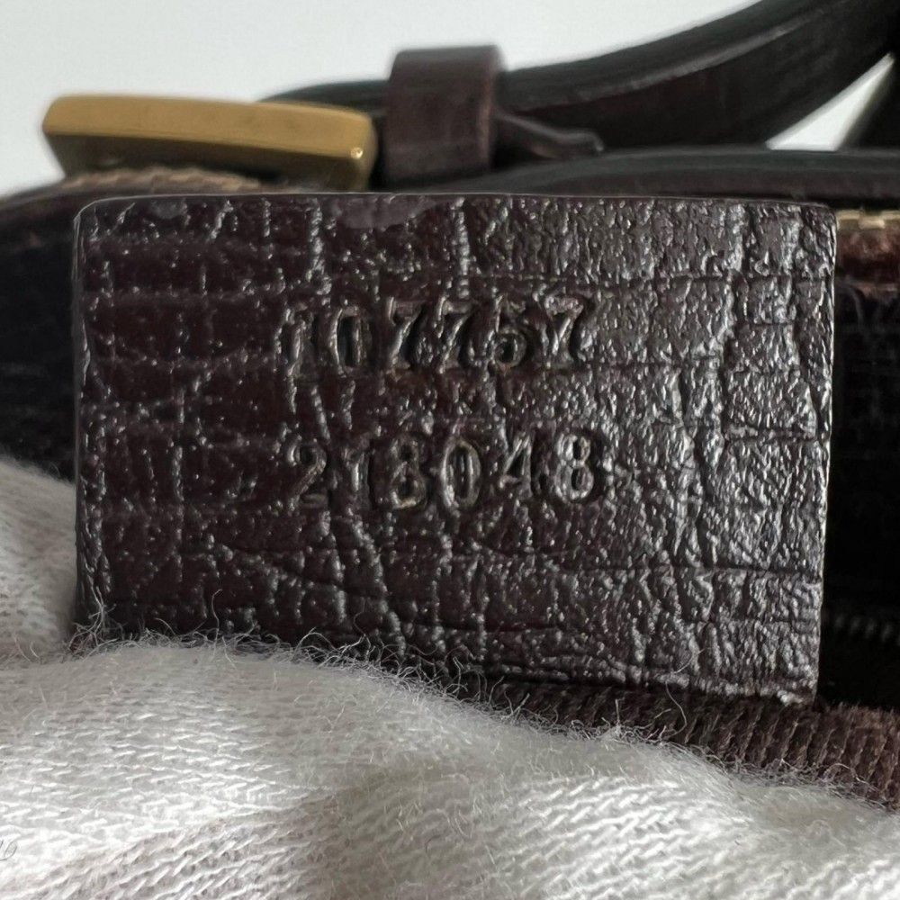 Gucci Handbag GG Canvas Brown Gold — view 8