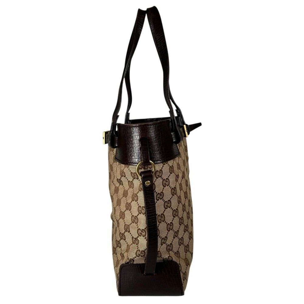 Gucci Handbag GG Canvas Brown Gold — view 3