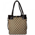 Gucci Handbag GG Canvas Brown Gold