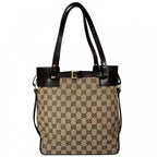 Gucci Handbag GG Canvas Brown Gold