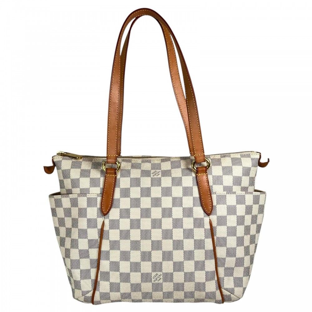 Louis Vuitton Tote Bag Totally PM Damier Azur Canvas Ivory Gold — view 2