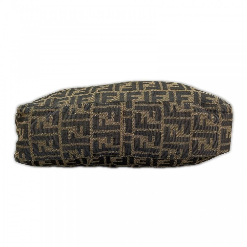 Fendi Shoulder Bag Zucca Canvas Brown Gold — view 4