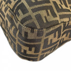 Fendi Shoulder Bag Zucca Canvas Brown Gold — view 8