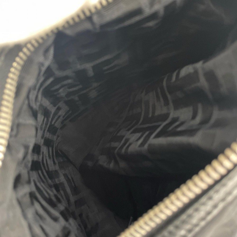 Fendi Shoulder Bag Nylon Black Silver — view 6