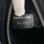 Fendi Shoulder Bag Nylon Black Silver — view 8