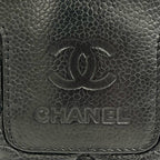 Chanel Handbag Coco Cocoon Leather Black Silver — view 8