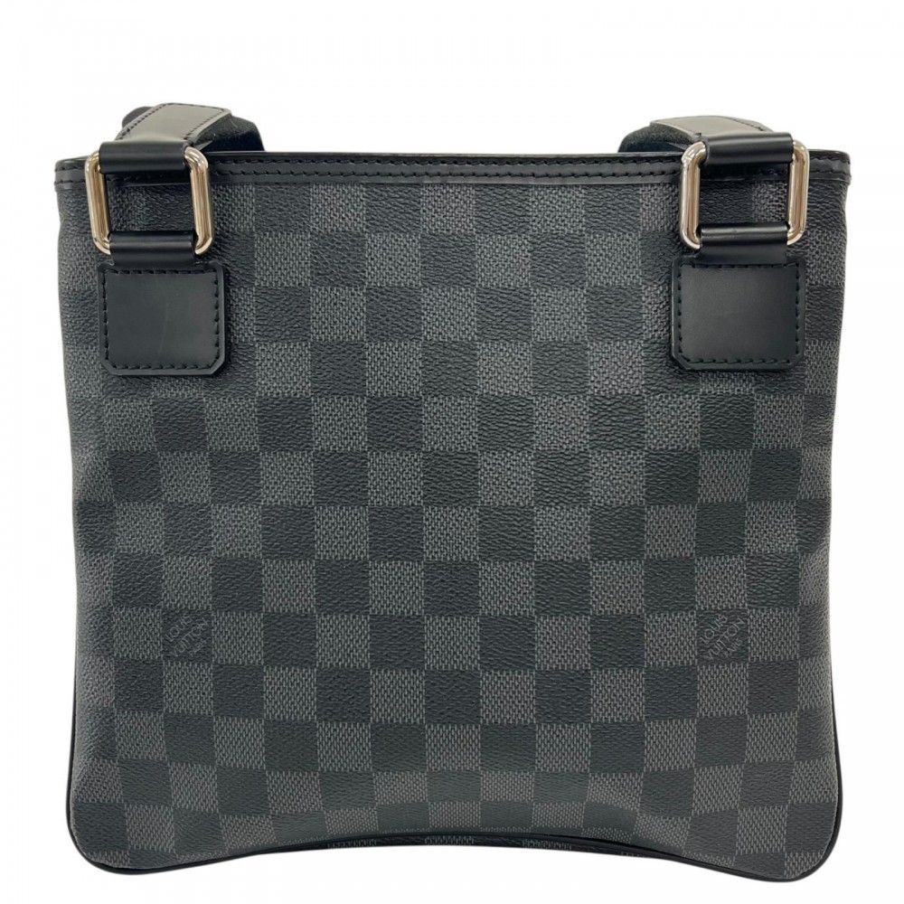 Louis Vuitton Shoulder Bag Thomas Damier Graphite Canvas Black Silver — view 2