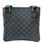 Louis Vuitton Shoulder Bag Thomas Damier Graphite Canvas Black Silver — view 2