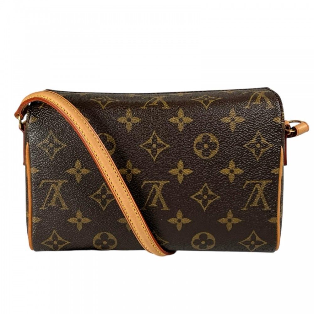 Louis Vuitton Handbag Recital Monogram Canvas Brown Gold — view 2