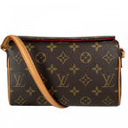Louis Vuitton Handbag Recital Monogram Canvas Brown Gold