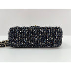 Chanel Shoulder Bag Tweed Mini Quilted