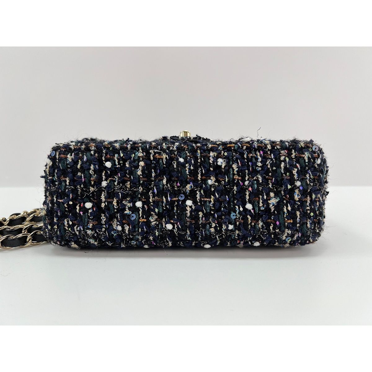 Chanel Shoulder Bag Tweed Mini Quilted