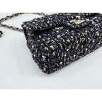Chanel Shoulder Bag Tweed Mini Quilted