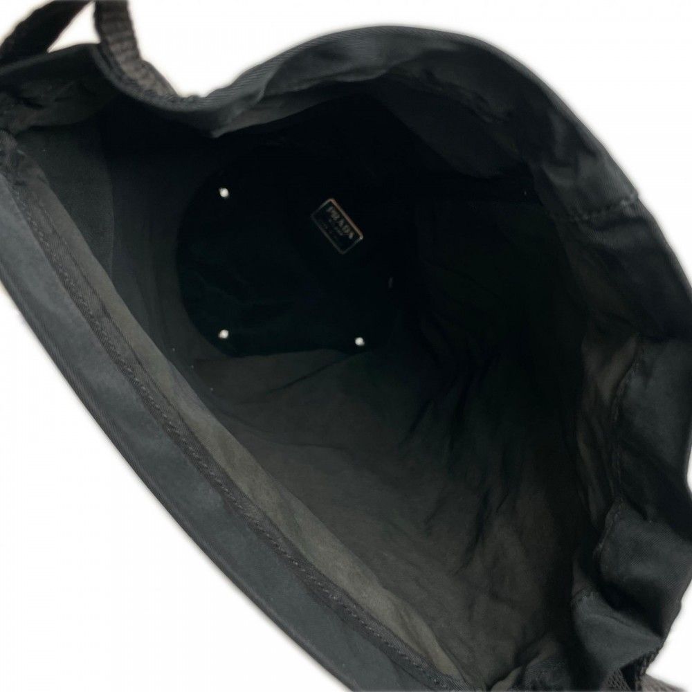 Prada Shoulder Bag Nylon Black Silver — view 7