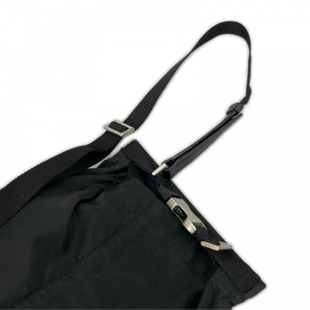 Prada Shoulder Bag Nylon Black Silver — view 4