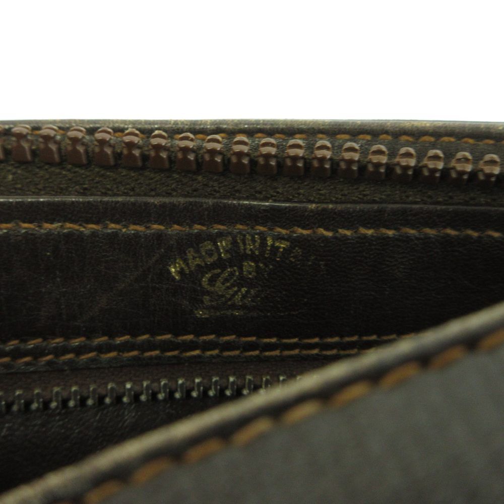Gucci Vintage Shoulder Bag Suede Leather Square Monogram All Over Pattern Gold