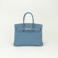 Hermes Birkin 30 Tote Togo Blue Paradise Blueparadise Silver