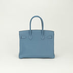 Hermes Birkin 30 Tote Togo Blue Paradise Blueparadise Silver — view 3