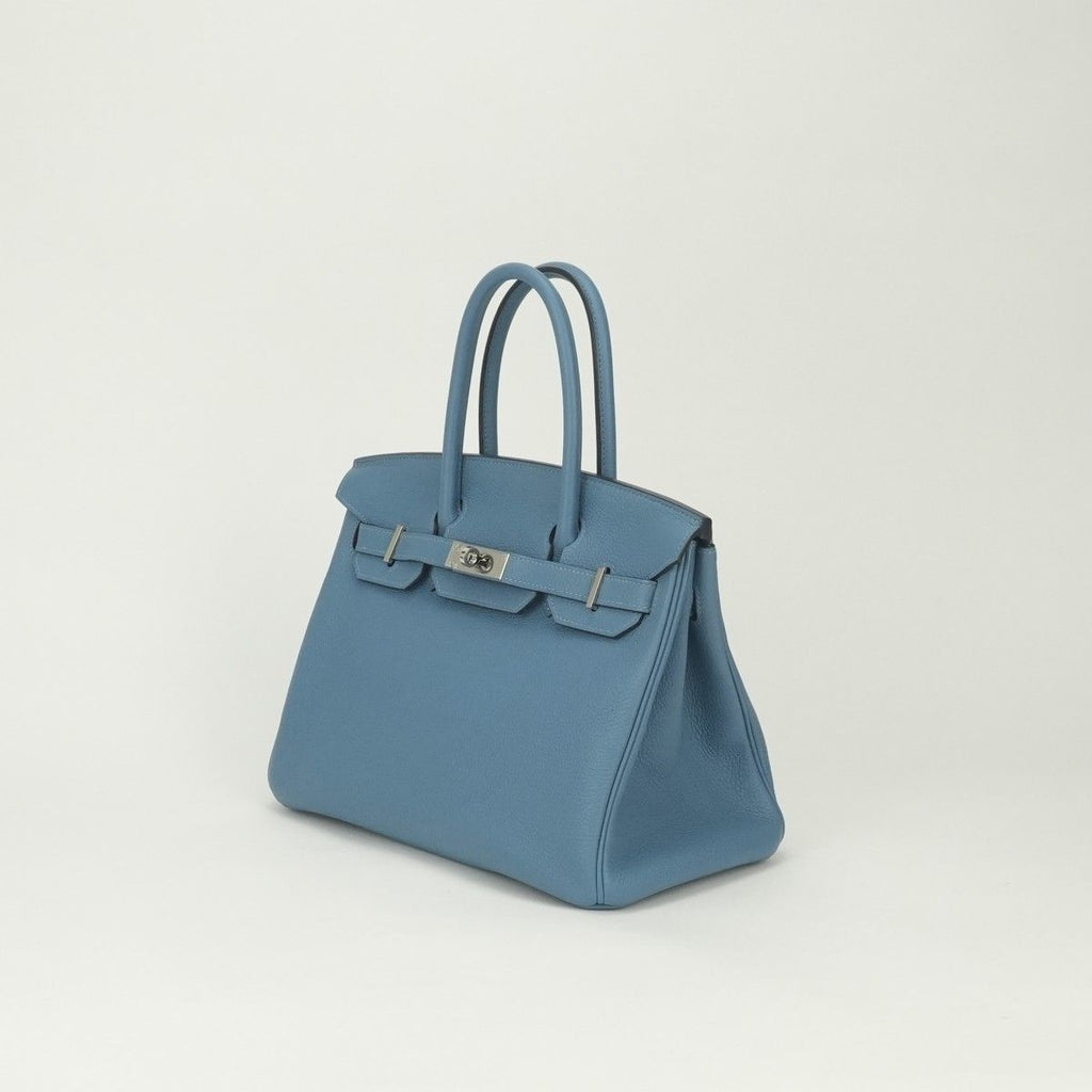 Hermes Birkin 30 Tote Togo Blue Paradise Blueparadise Silver — view 2