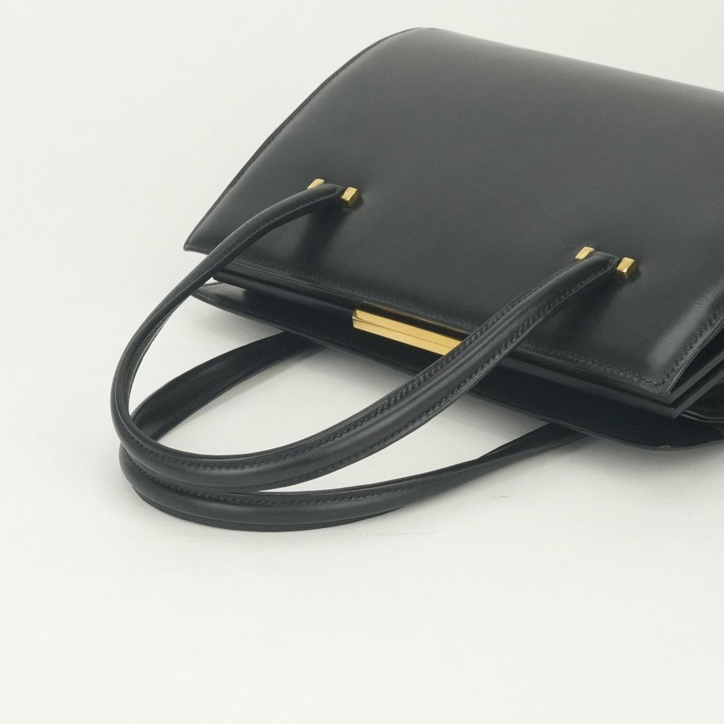 Hermes Pullman Tote Box Calf Noir Black Gold Handbag