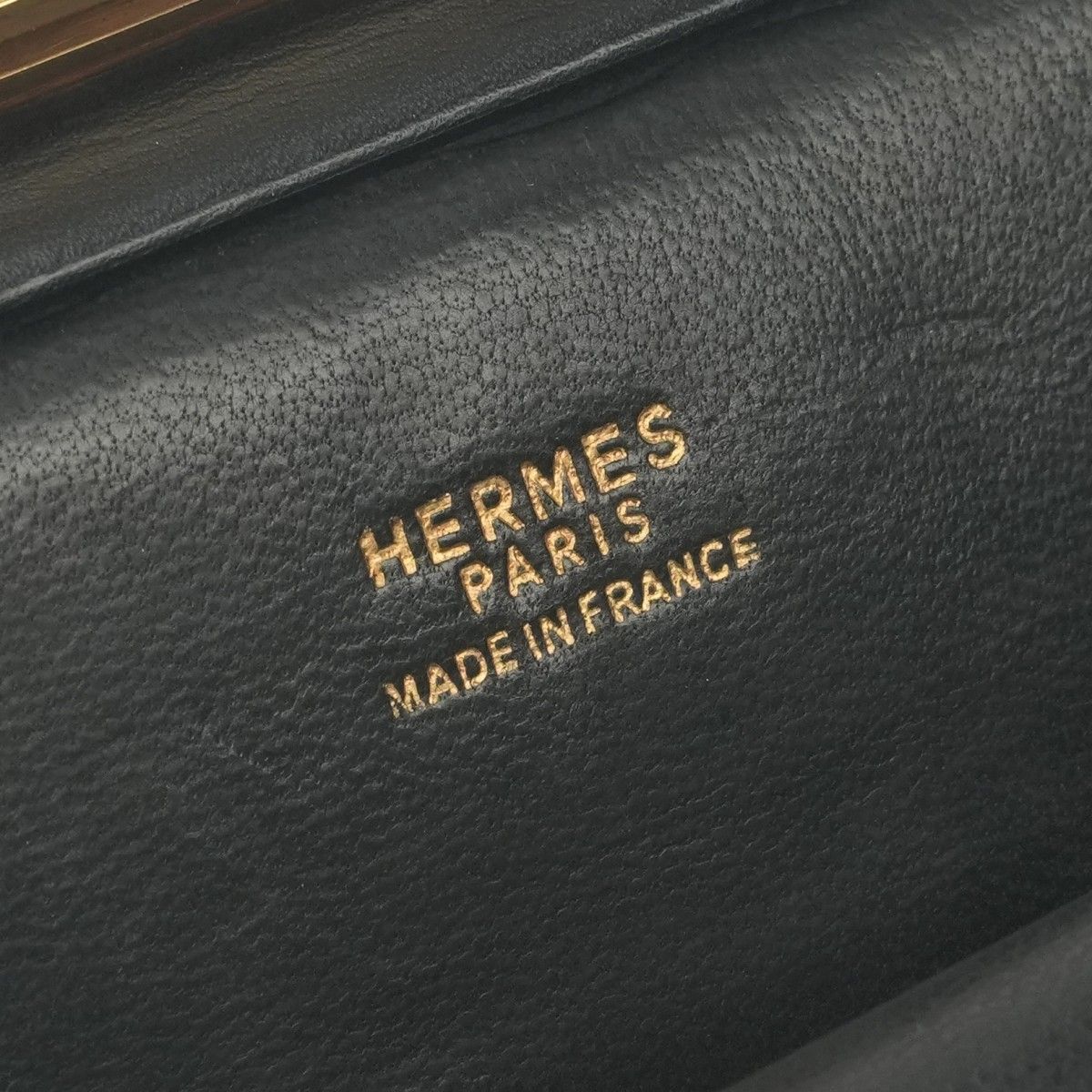 Hermes Pullman Tote Box Calf Noir Black Gold Handbag