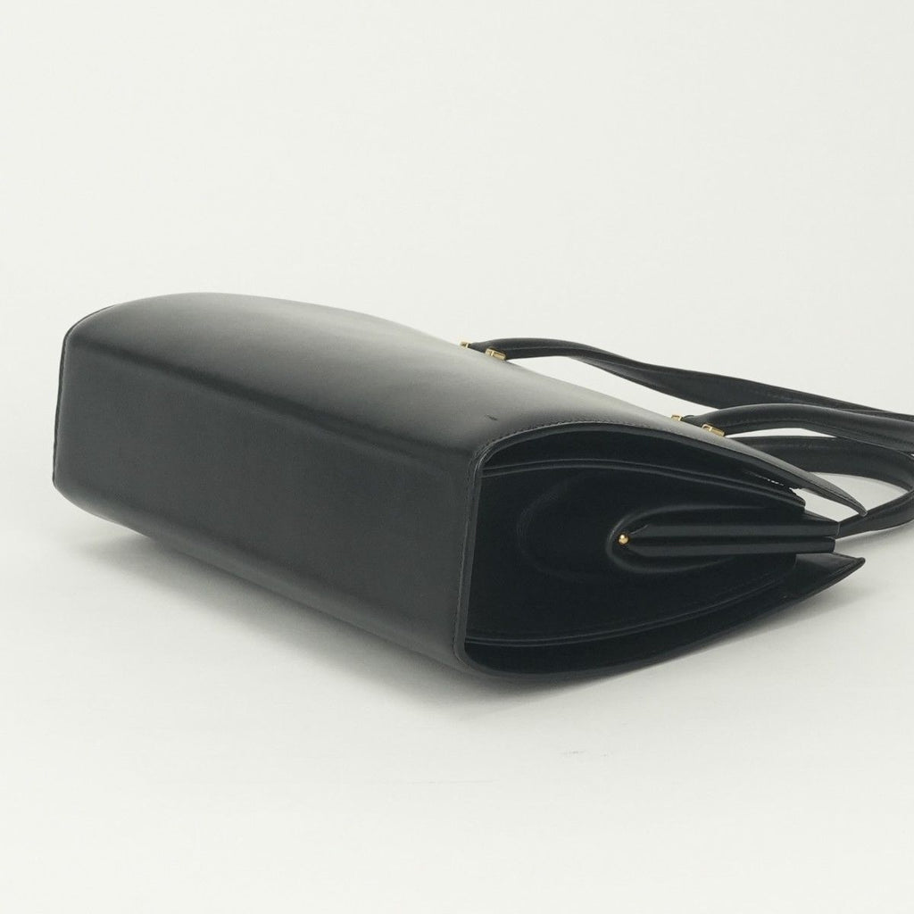 Hermes Pullman Tote Box Calf Noir Black Gold Handbag