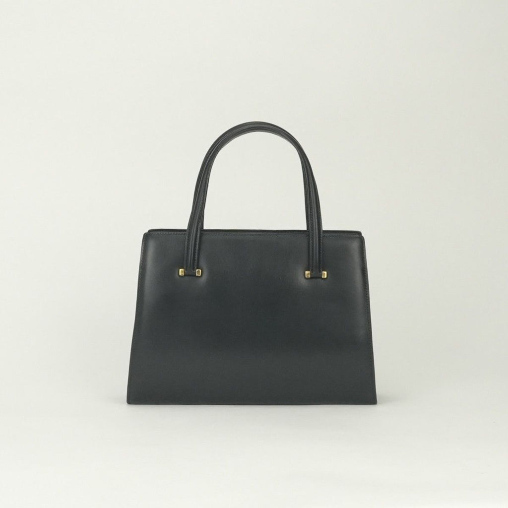 Hermes Pullman Tote Box Calf Noir Black Gold Handbag