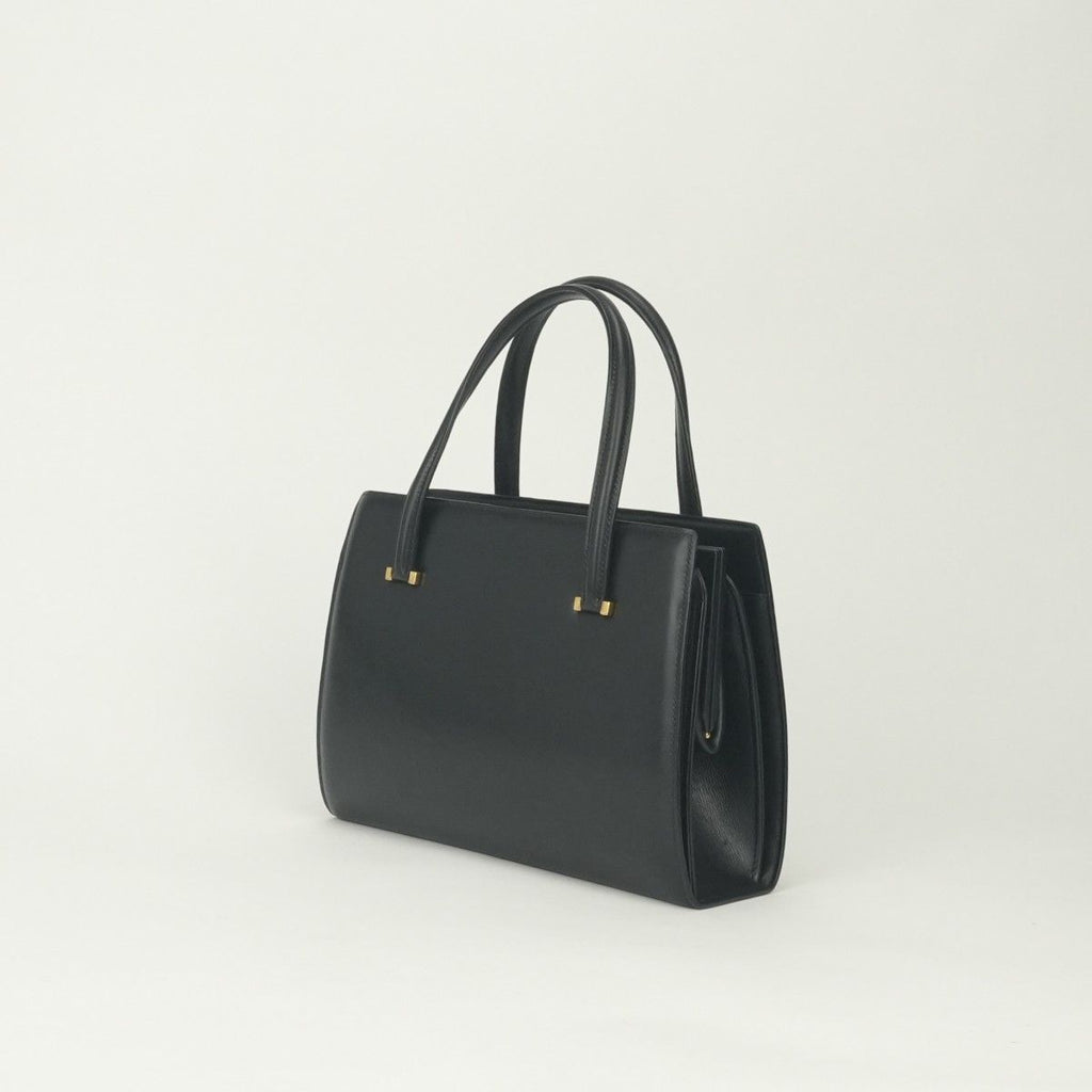Hermes Pullman Tote Box Calf Noir Black Gold Handbag