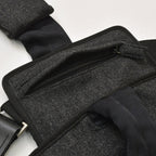 Prada Belt Bag Harness Triangle Logo Gray Black Silver — view 7