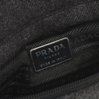 Prada Belt Bag Harness Triangle Logo Gray Black Silver — view 8