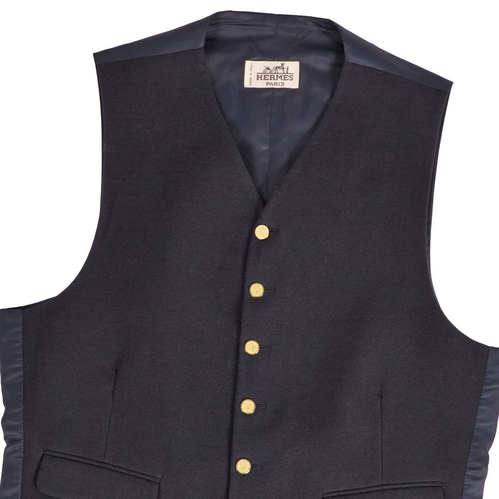 Hermes Vintage Vest Gilet Cashmere Silk — view 2