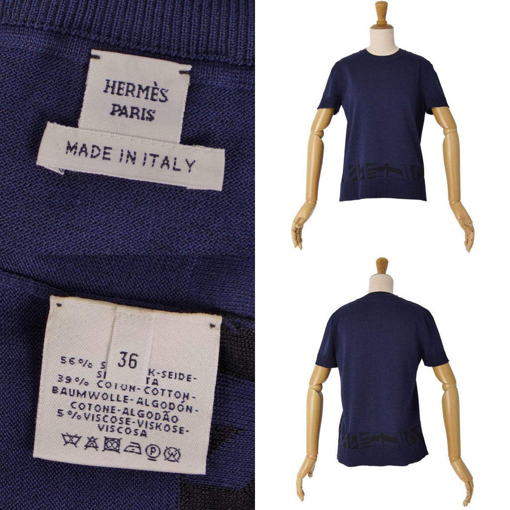 Hermes Knit Sweater Short Sleeve Silk — view 7