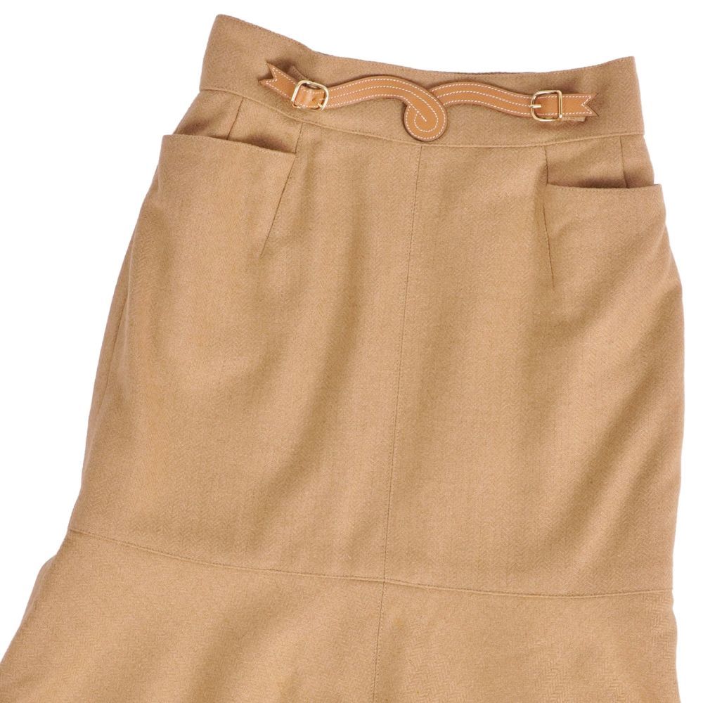 Hermes Vintage Skirt Long Camel — view 2