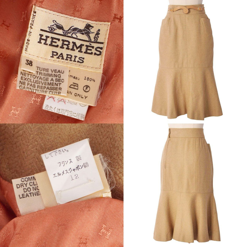 Hermes Vintage Skirt Long Camel — view 8