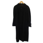Fendi Vintage Soutien Collar Coat Long Wool 48 Black