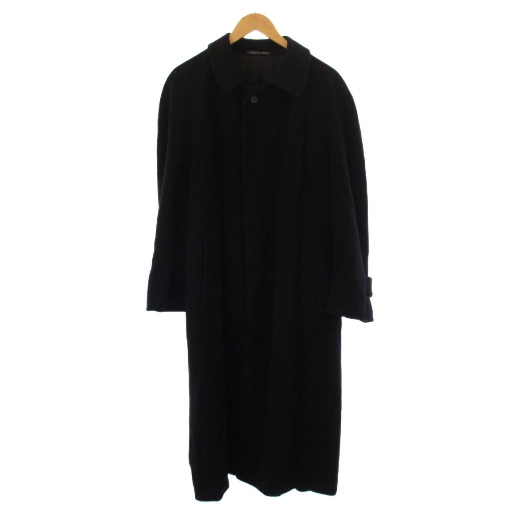 Fendi Vintage Soutien Collar Coat Long Wool 48 Black