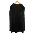 Fendi Vintage Soutien Collar Coat Long Wool 48 Black — view 4