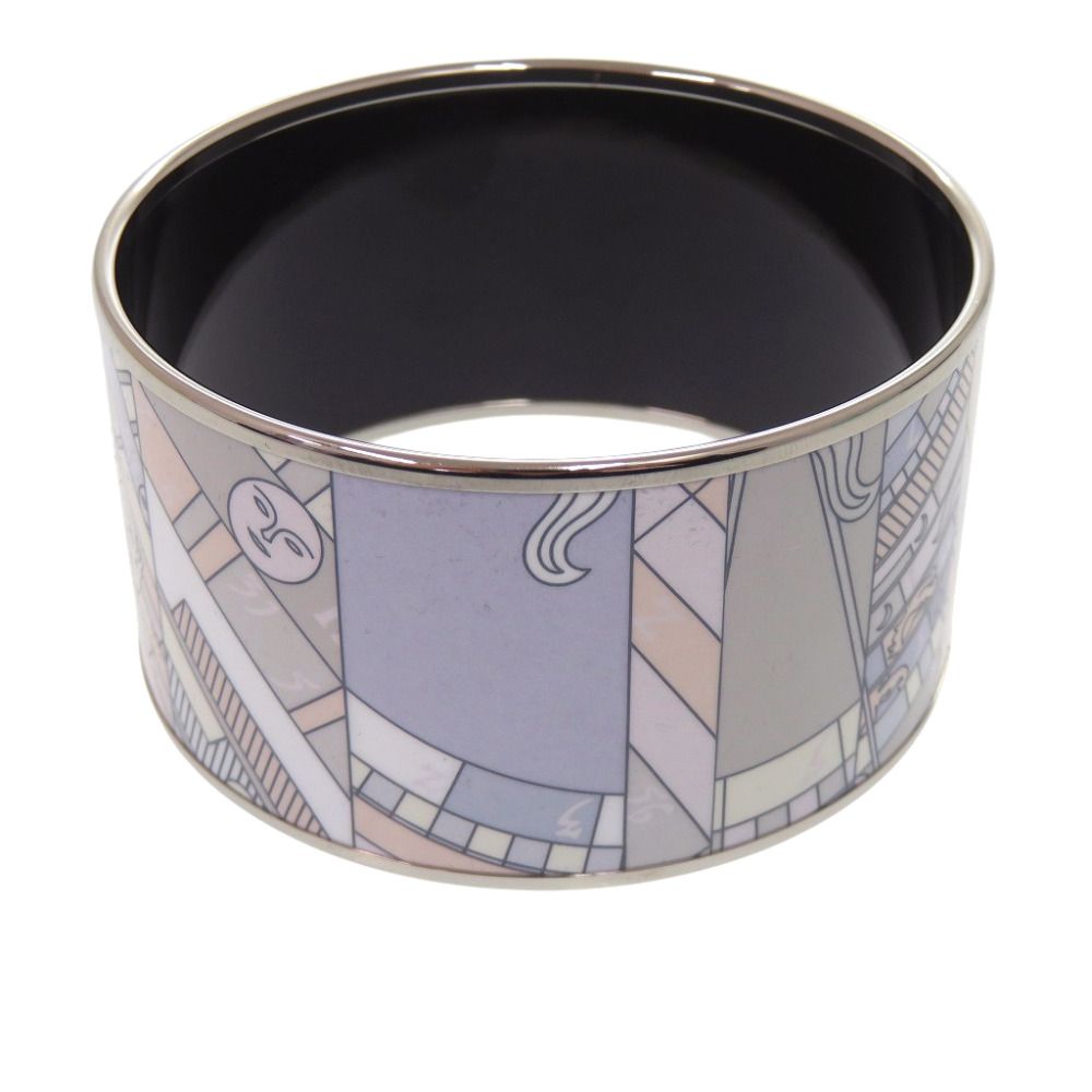Hermes Enamel TGM Bangle Metal Blue Bracelet