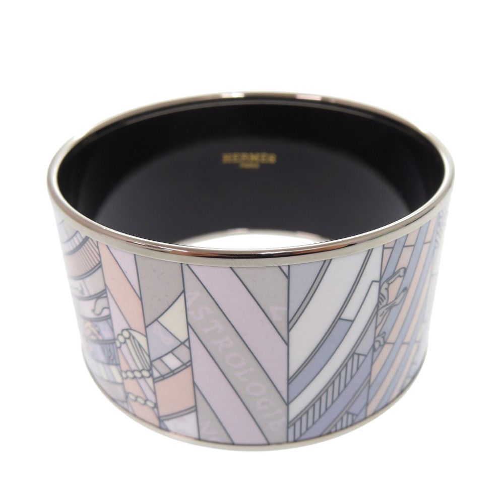 Hermes Enamel TGM Bangle Metal Blue Bracelet