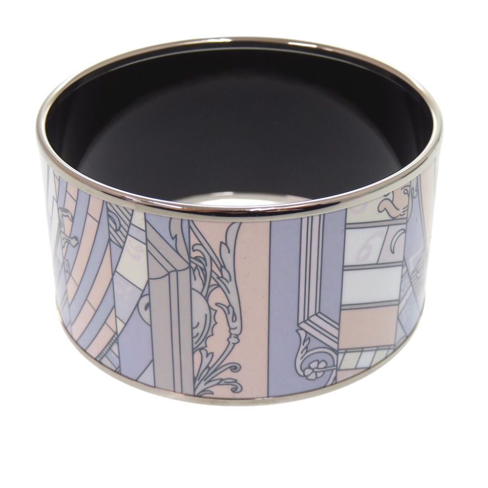 Hermes Enamel TGM Bangle Metal Blue Bracelet