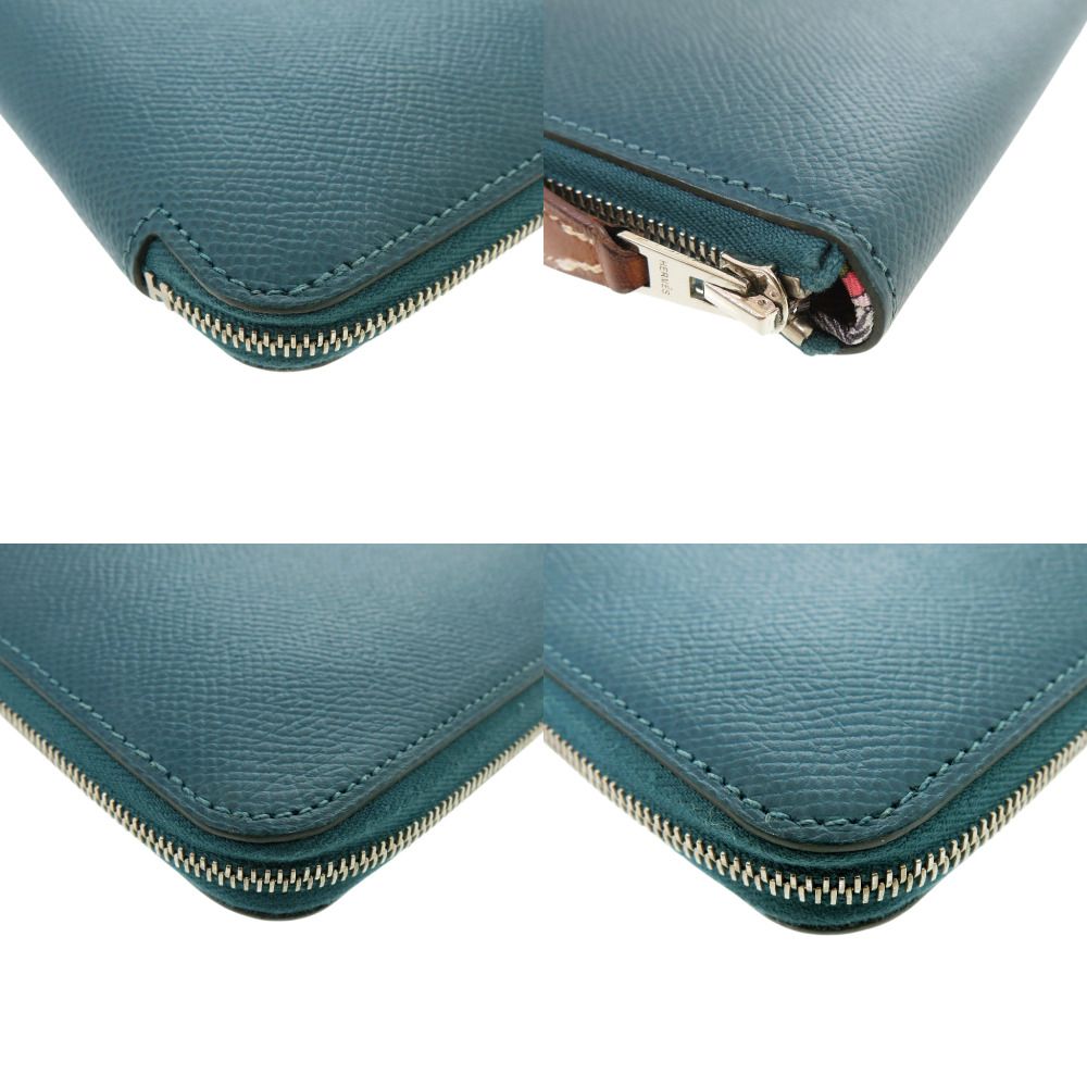 Hermes Azap Long Silk in Veau Vert Bosphore Wallet