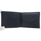Louis Vuitton Portefeuille Marco Aerogram Leather Navy Bifold Wallet
