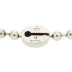 Gucci Ball Chain Bracelet Interlocking 925 Sterling Silver Blue
