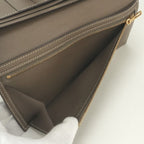 Hermes Bearn Souffle Wallet Epsom Etoupe Gray Gold Veau