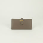Hermes Bearn Souffle Wallet Epsom Etoupe Gray Gold Veau
