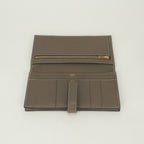 Hermes Bearn Souffle Wallet Epsom Etoupe Gray Gold Veau