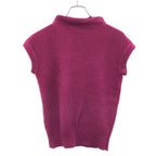 Hermes High Neck Sleeve Knit Top Purple 36 Sweater — view 2